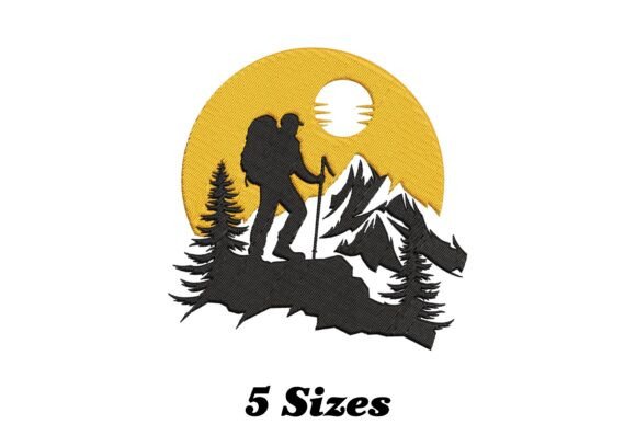 Download Hiking on a Mountain Trail at Sunset - Set Collection