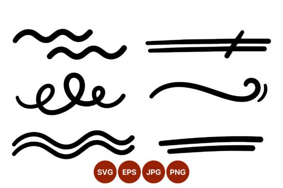 Download Decorative Black Line Swirls Vector - Eco Collection