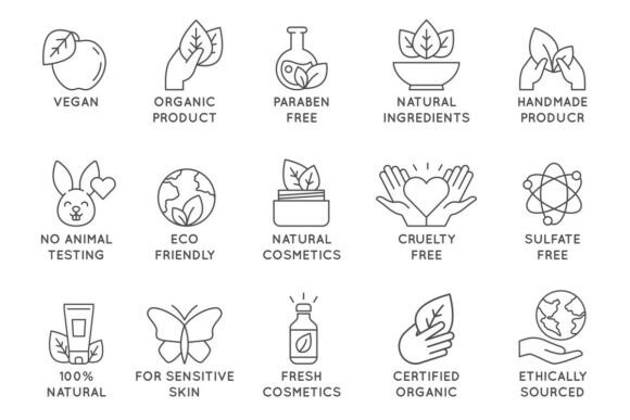 Download Organic Cosmetics Icon. Eco Friendly - Eco Collection