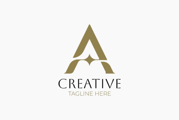 Download Creative Letter a Logo with Star Diamond - Premium Resources