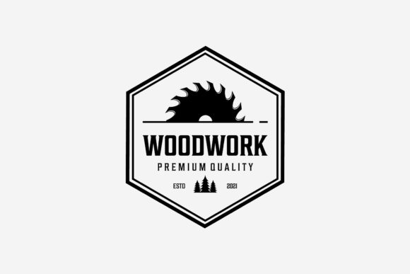 Download Badge Carpenter Wood Work Vintage Logo - Vintage logo Collection
