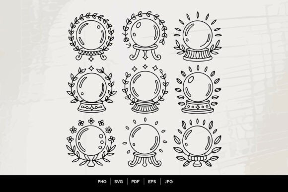 Download Crystal Ball SVG Clipart Set - Set Collection