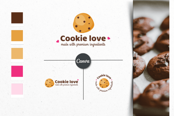 Download Cookie Shop Logo Branding CANVA - Premium Resources