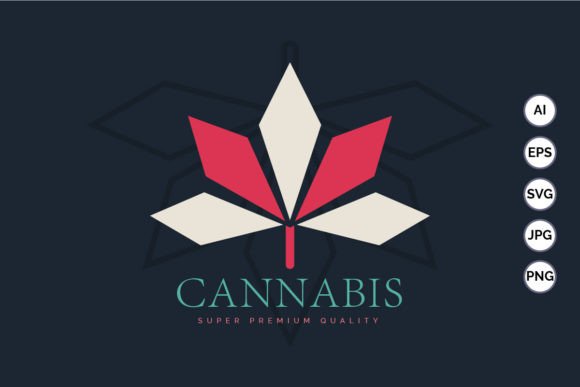 Download Cannabis Marijuana Cbd Hemp Leaf Logo - Leaf Collection
