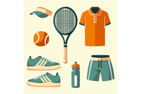 Download Set Object Elements Tennis Training - Set Collection