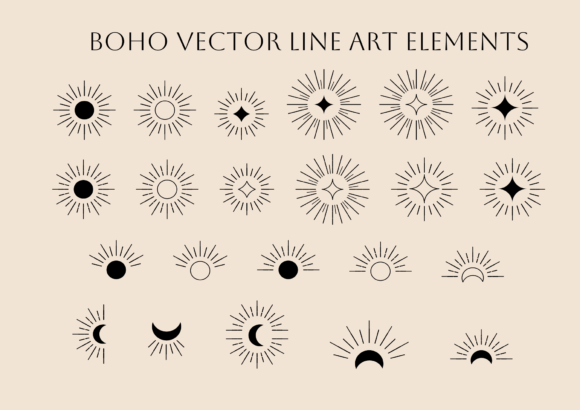 Download Boho Minimalist Logo Design Element - Minimalist logo Collection